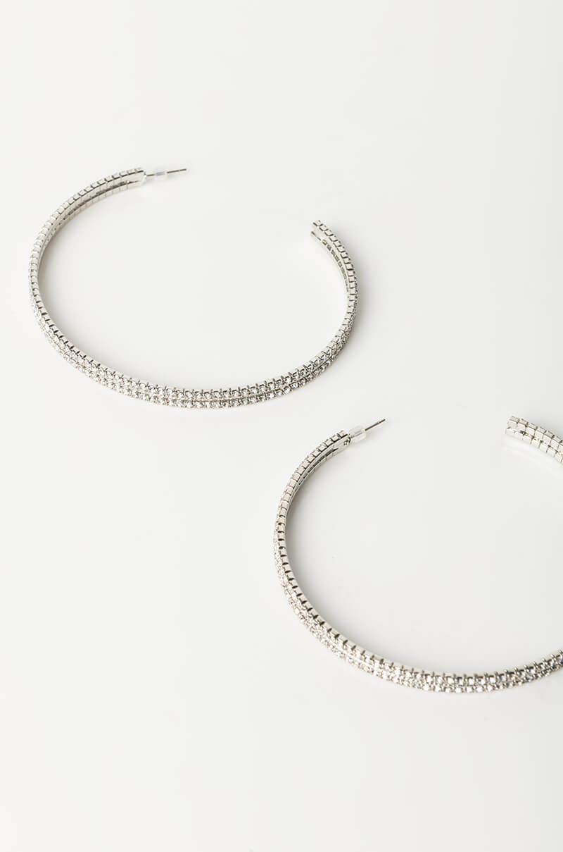 WAP BLING HOOP EARRINGS