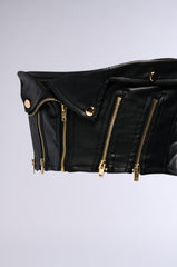 ZIP IT FAUX LEATHER  BELT